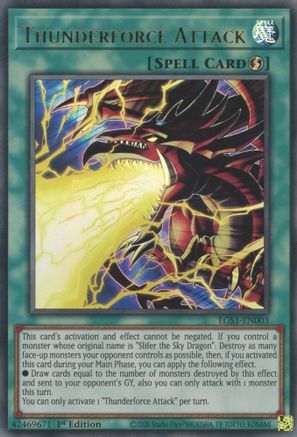 Thunderforce Attack (EGS1-EN003) - Egyptian God Deck: Slifer the Sky Dragon 1st Edition