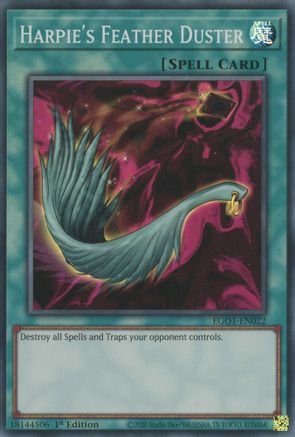 Harpie's Feather Duster (EGO1-EN022) - Egyptian God Deck: Obelisk the Tormentor 1st Edition