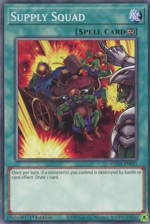 Supply Squad (EGO1-EN031) - Egyptian God Deck: Obelisk the Tormentor 1st Edition