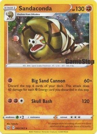 Sandaconda - 082/163 (Gamestop Exclusive) 82 - Miscellaneous Cards & Products Holofoil