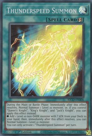 Thunderspeed Summon (KICO-EN006) - King's Court 1st Edition