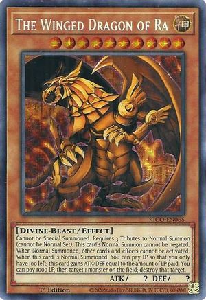 The Winged Dragon of Ra (Secret Pharaoh's Rare) (KICO-EN065) - King's Court 1st Edition