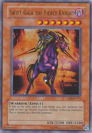 Swift Gaia the Fierce Knight (DB2-EN111) - Dark Beginning 2 Unlimited