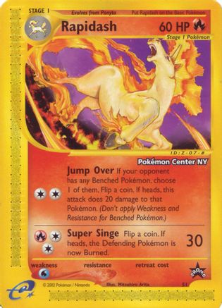 Rapidash [Pokemon Center NY] 51 - WoTC Promo