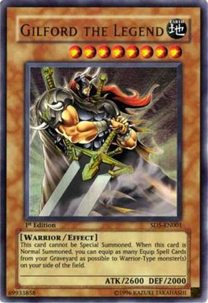 Gilford the Legend - SD5-EN001 - Structure Deck: Warrior's Triumph 1st Edition