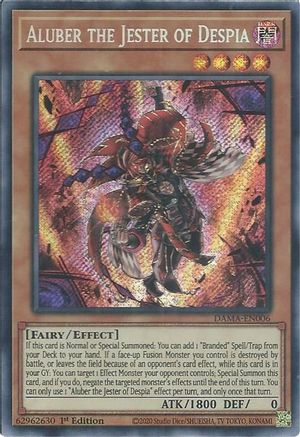 Aluber the Jester of Despia - DAMA-EN006 - Dawn of Majesty 1st Edition