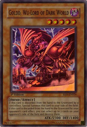 Goldd, Wu-Lord of Dark World (EEN-EN024) - Elemental Energy 1st Edition