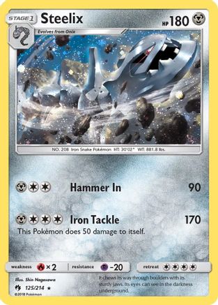 Steelix - 125/214 (Cosmos Holo) 125 - Blister Exclusives Holofoil