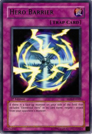 Hero Barrier (EEN-EN049) - Elemental Energy Unlimited