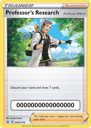 Professor's Research - SWSH178 (Pokemon Go Code) SWSH178 - SWSH Sword & Shield Promo Cards