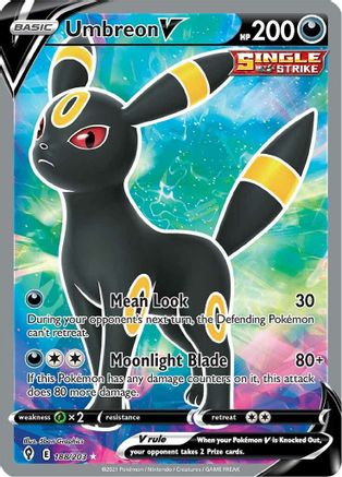 Umbreon V 188/203 - Evolving Skies Holofoil