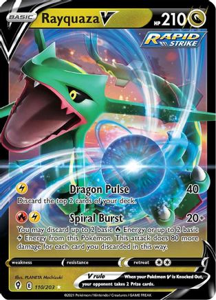 Rayquaza V 110/203 - Evolving Skies Holofoil