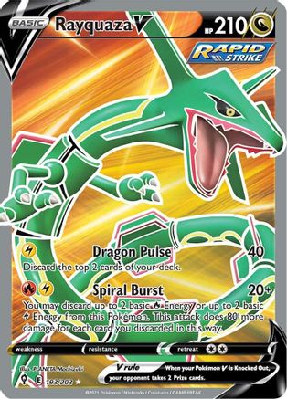 Rayquaza V 193/203 - Evolving Skies Holofoil