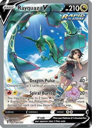 Rayquaza V 194/203 - Evolving Skies Holofoil