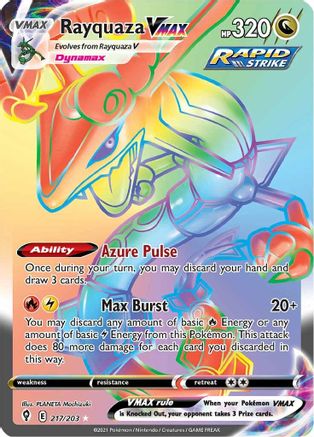 Rayquaza VMAX 217/203 - Evolving Skies Holofoil