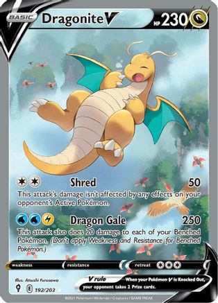 Dragonite V (Alternate Full Art) 192/203 - Evolving Skies Holofoil