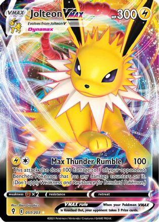 Jolteon VMAX 51/203 - Evolving Skies Holofoil