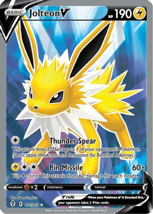 Jolteon V 177/203 - Evolving Skies Holofoil