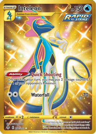 Inteleon 227/203 - Evolving Skies Holofoil