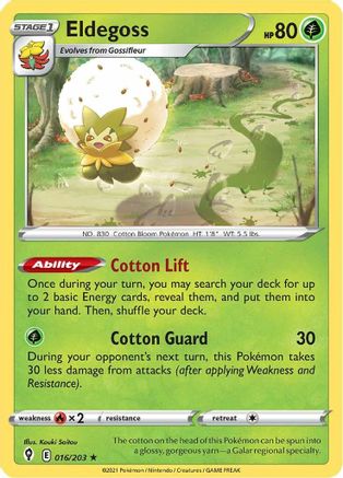 Eldegoss 16/203 - Evolving Skies Reverse Holofoil