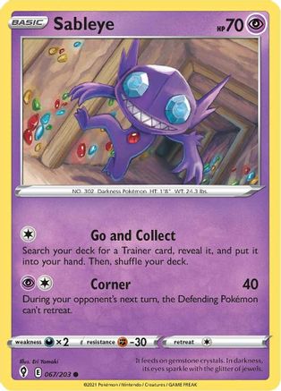 Sableye 67/203 - Evolving Skies