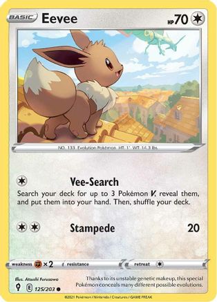 Eevee 125/203 - Evolving Skies