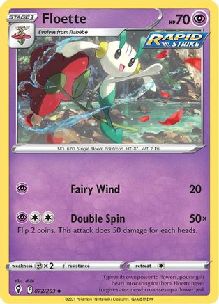 Floette 72/203 - Evolving Skies Reverse Holofoil