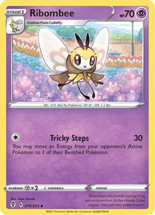 Ribombee 79/203 - Evolving Skies Reverse Holofoil