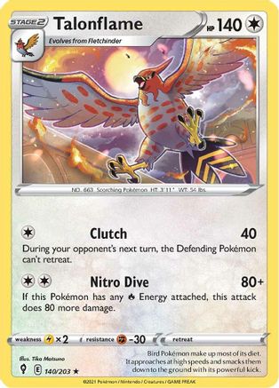 Talonflame 140/203 - Evolving Skies Reverse Holofoil