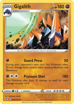Gigalith 88/203 - Evolving Skies