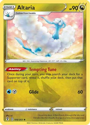 Altaria 106/203 - Evolving Skies