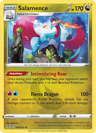 Salamence 109/203 - Evolving Skies Holofoil