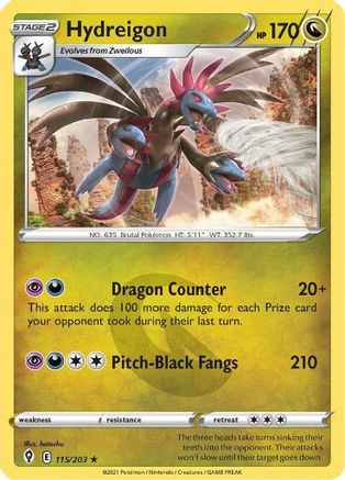 Hydreigon 115/203 - Evolving Skies Holofoil