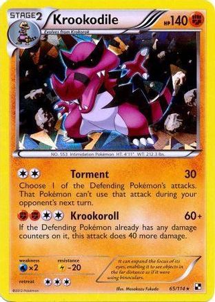 Krookodile - 65/114 (Cracked Ice Holo) 65 - Blister Exclusives Holofoil