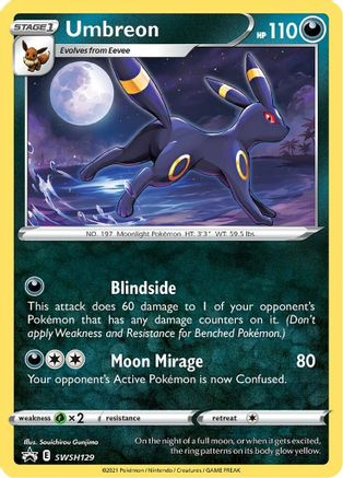 Umbreon - SWSH129 SWSH129/307 - SWSH Sword & Shield Promo Cards Holofoil