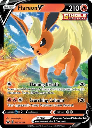 Flareon V SWSH149/307 - SWSH Black Star Promos Holofoil