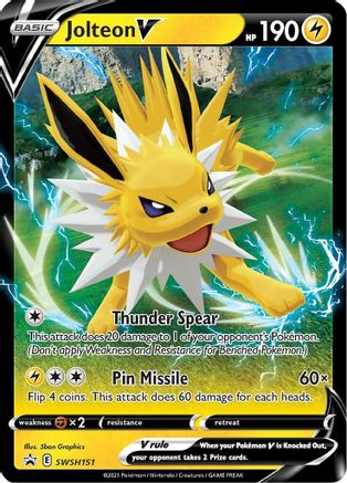 Jolteon V SWSH151/307 - SWSH Black Star Promos Holofoil