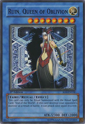Ruin, Queen of Oblivion (SOI-EN034) - Shadow of Infinity 1st Edition