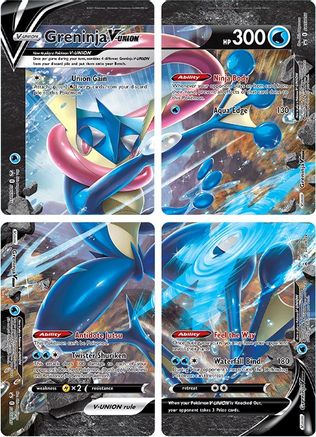 Greninja V-UNION [Set of 4] - SWSH Sword & Shield Promo Cards Holofoil