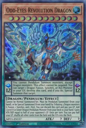 Odd-Eyes Revolution Dragon (MP21-EN157) - 2021 Tin of Ancient Battles 1st Edition