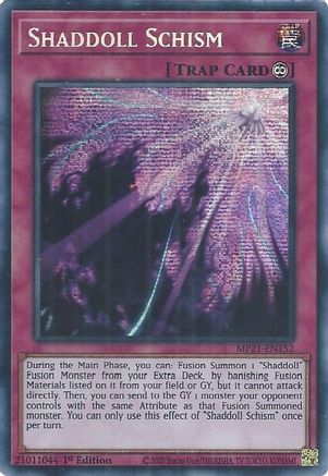 Shaddoll Schism (MP21-EN152) - 2021 Tin of Ancient Battles 1st Edition