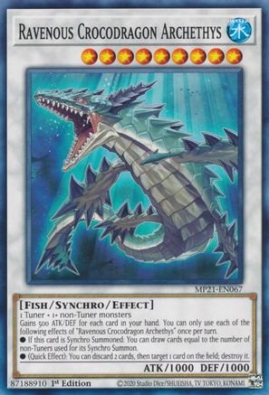 Ravenous Crocodragon Archethys (MP21-EN067) - 2021 Tin of Ancient Battles 1st Edition