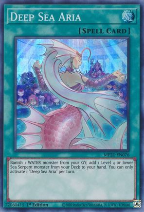 Deep Sea Aria (MP21-EN076) - 2021 Tin of Ancient Battles 1st Edition