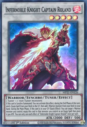 Infernoble Knight Captain Roland (MP21-EN126) - 2021 Tin of Ancient Battles 1st Edition