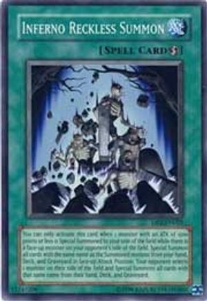 Inferno Reckless Summon (DP2-EN025) - Duelist Pack 2: Chazz Princeton 1st Edition