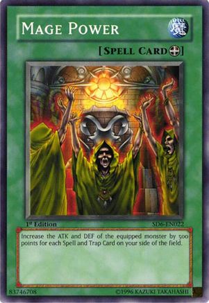 Mage Power (SD6-EN022) - Structure Deck: Spellcaster's Judgment 1st Edition