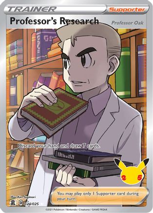 Professor's Research (Full Art) 24/25 - Celebrations Holofoil