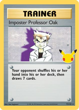 Imposter Professor Oak 73/25 - Celebrations Classic Collection Holofoil