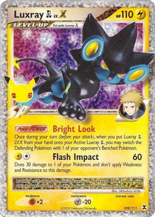 Luxray GL LV.X 109/25 - Celebrations Classic Collection Holofoil