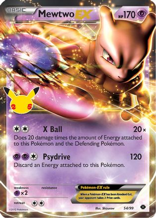 Mewtwo-EX 54/25 - Celebrations Classic Collection Holofoil